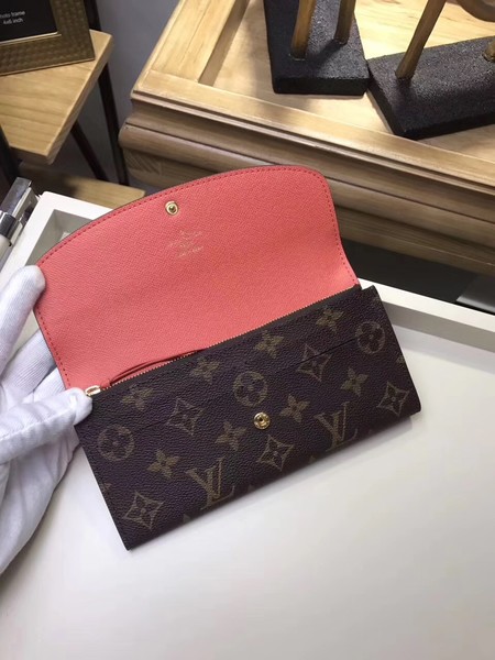 Louis Vuitton Monogram Canvas EMILIE WALLET M61289 Light Red