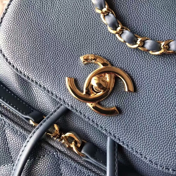 Chanel Original Calfskin Leather Backpack CHA2589 Blue