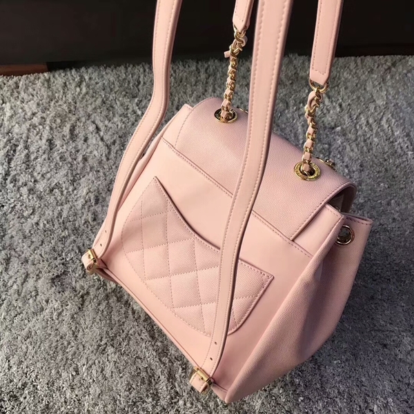 Chanel Original Calfskin Leather Backpack CHA2589 Light Pink