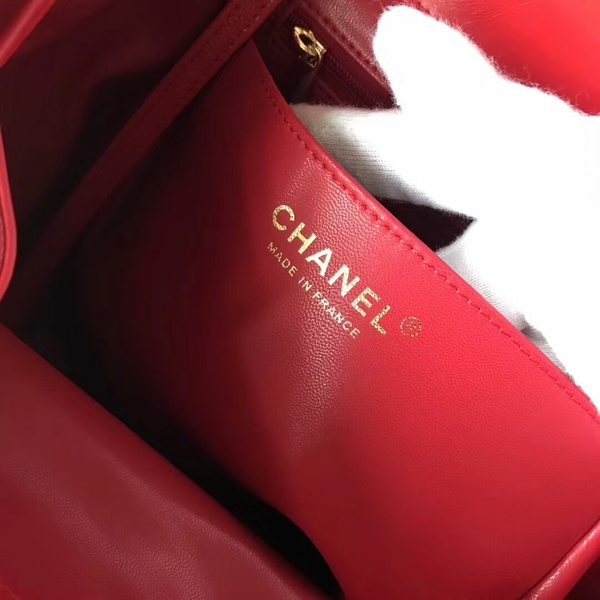 Chanel Original Calfskin Leather Backpack CHA2589 Red