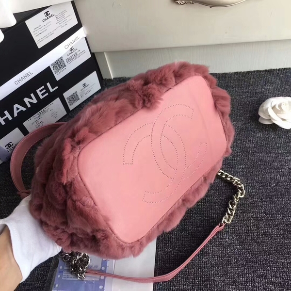 Chanel Cony Hair Tote Bag CH5529 Pink