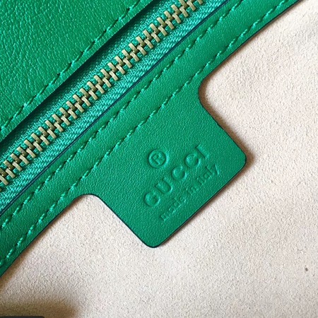 Gucci GG Marmont Matelasse Leather Shoulder Bag 443497 Green