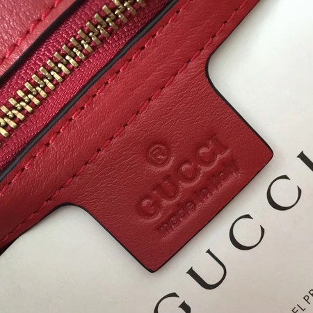 Gucci GG Marmont Matelasse Shoulder Bag 443497 Red