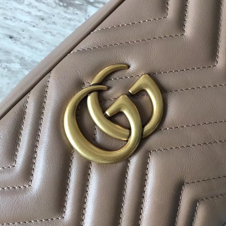 Gucci GG Marmont Matelasse mini Bag 448065 Apricot