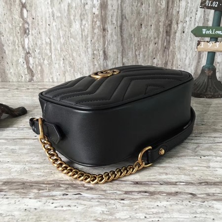 Gucci GG Marmont Matelasse mini Bag 448065 Black