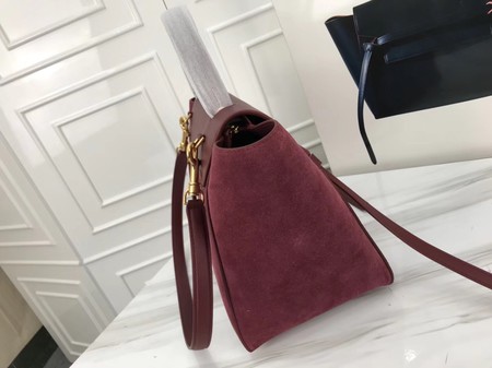 Celine Belt Bag Original Suede Leather C3349 Wine