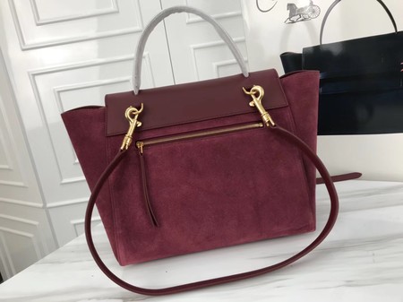 Celine Belt Bag Original Suede Leather C3349 Wine