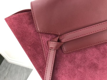 Celine Belt Bag Original Suede Leather C3349 Wine