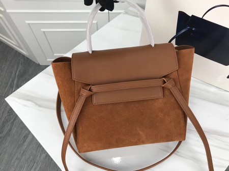 Celine Small Belt Bag Original Suede Leather A98310 Brown