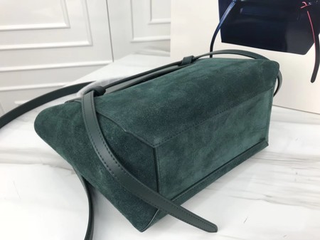 Celine Small Belt Bag Original Suede Leather A98310 Green