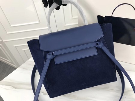 Celine Small Belt Bag Original Suede Leather A98310 Royal