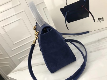 Celine Small Belt Bag Original Suede Leather A98310 Royal