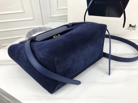 Celine Small Belt Bag Original Suede Leather A98310 Royal