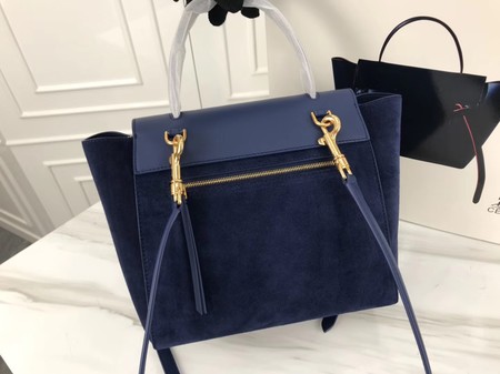 Celine Small Belt Bag Original Suede Leather A98310 Royal