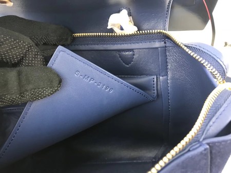 Celine Small Belt Bag Original Suede Leather A98310 Royal
