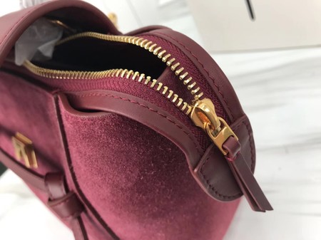 Celine Small Belt Bag Original Suede Leather A98310 Wine