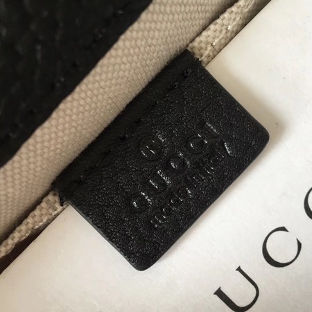 Gucci Dionysus Leather Top Handle Bag 448075 Black