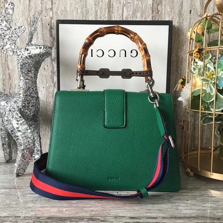 Gucci Dionysus Leather Top Handle Bag 448075 Green