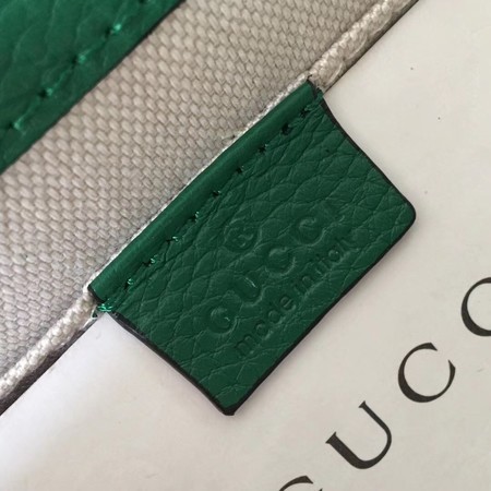 Gucci Dionysus Leather Top Handle Bag 448075 Green
