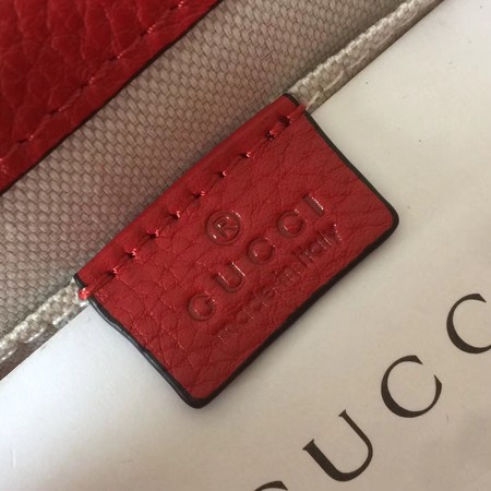 Gucci Dionysus Leather Top Handle Bag 448075 Red