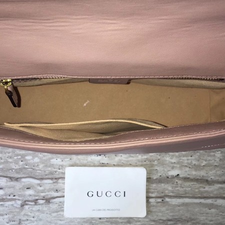 Gucci GG Marmont Matelasse Shoulder Bag 443496 Pink