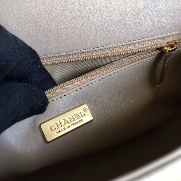 Chanel 2017 Original Python Leather Shoulder Bag 8127 Camel