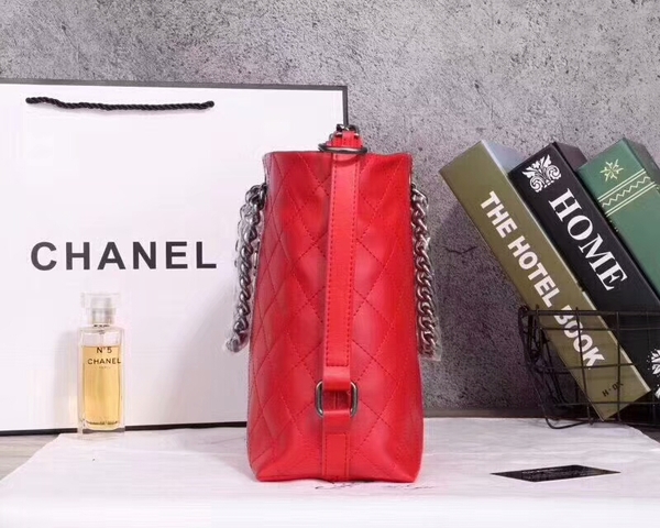Chanel Calfskin Leather Tote Bag 25806 Red
