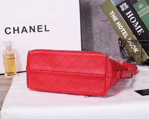 Chanel Calfskin Leather Tote Bag 25806 Red