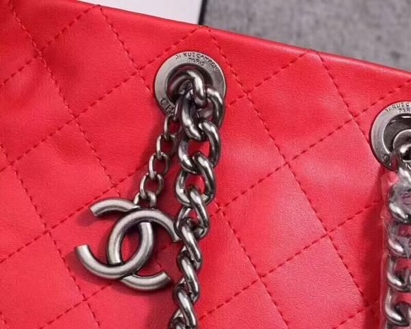 Chanel Calfskin Leather Tote Bag 25806 Red