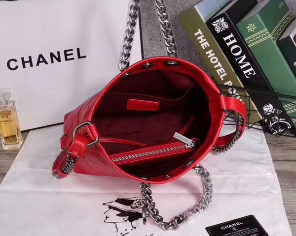 Chanel Calfskin Leather Tote Bag 25806 Red