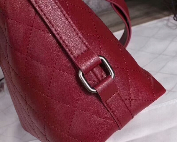 Chanel Calfskin Leather Tote Bag 25806 Wine