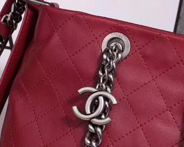 Chanel Calfskin Leather Tote Bag 25806 Wine