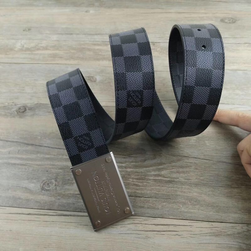 Louis Vuitton Damier Ebene Canvas Belt LV20266E