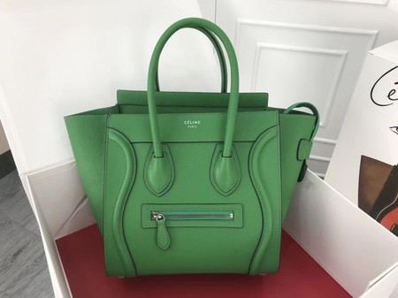 Celine Luggage Micro Tote Bag Original Leather CLY33081M Green