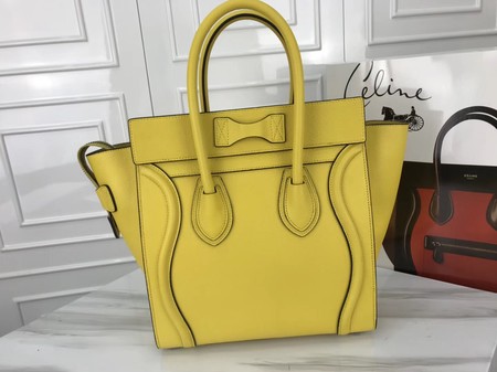 Celine Luggage Micro Tote Bag Original Leather CLY33081M Lemon