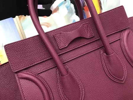 Celine Luggage Micro Tote Bag Original Leather CLY33081M Purple