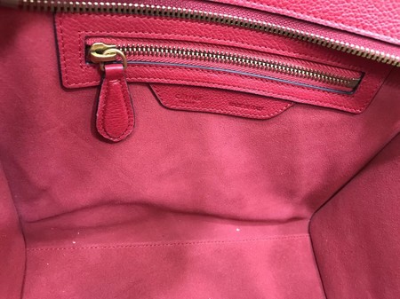 Celine Luggage Micro Tote Bag Original Leather CLY33081M Red