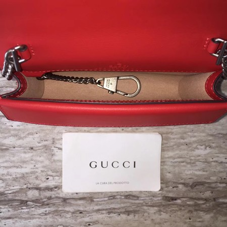 Gucci Dionysus Suede Super mini Bbag with Crystals 476432 Red
