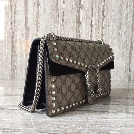Gucci Dionysus Small GG Shoulder Bag 400249 Black