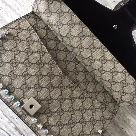 Gucci Dionysus Small GG Shoulder Bag 400249 Black