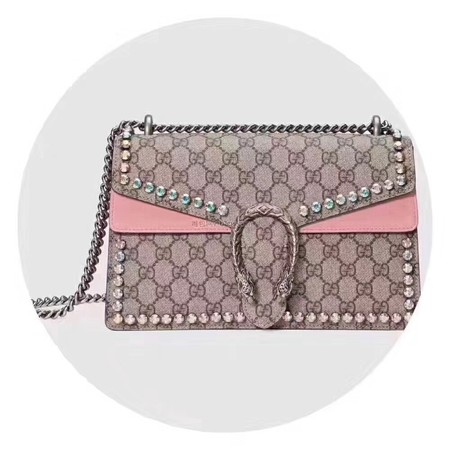 Gucci Dionysus Small GG Shoulder Bag 400249 Pink