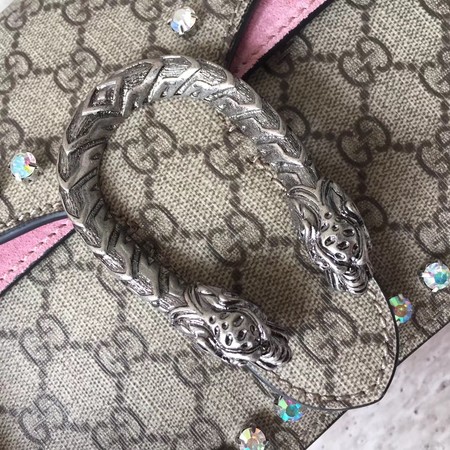 Gucci Dionysus Small GG Shoulder Bag 400249 Pink
