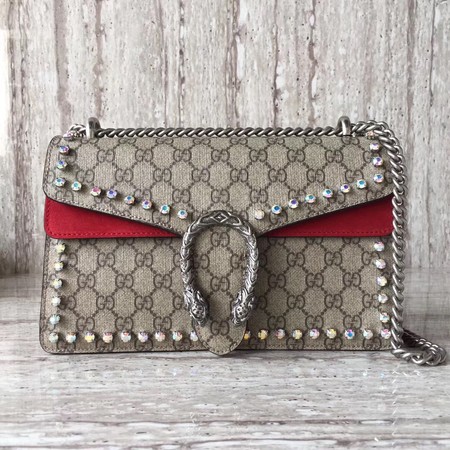 Gucci Dionysus Small GG Shoulder Bag 400249 Red