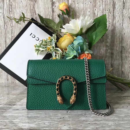 Gucci Dionysus Leather Super mini Bag 476432 Green