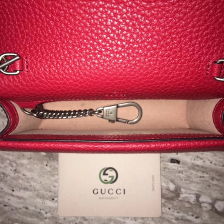 Gucci Dionysus Leather Super mini Bag 476432 Red