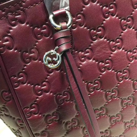 Gucci Bree Signature Leather Top Handle Bag 353121 Rose