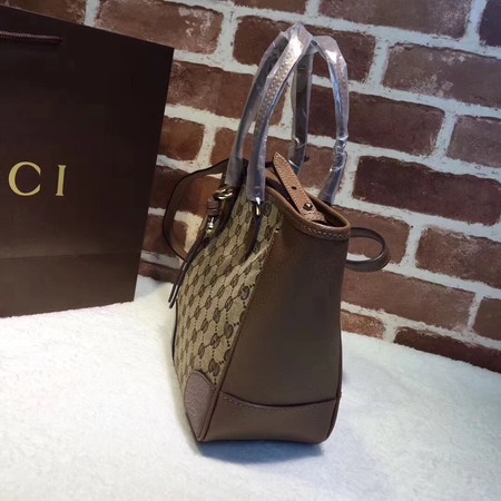 Gucci Bree Original GG Canvas Top Handle Bag 353121 Brown