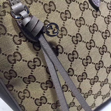 Gucci Bree Original GG Canvas Top Handle Bag 353121 Grey