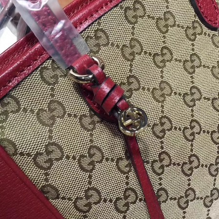 Gucci Bree Original GG Canvas Top Handle Bag 353121 Red