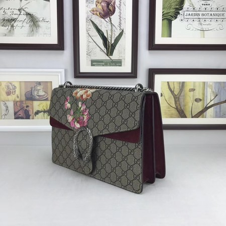 Gucci Dionysus GG Canvas Shoulder Bag 403348 Wine